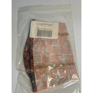 VTG Longaberger SM Gatehouse Basket Liner "Old Glory" NIP USA Made